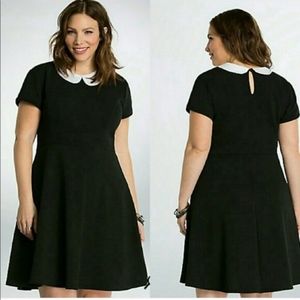 Torrid B&W Collar Dress Wednesday Addams NWT 5XL